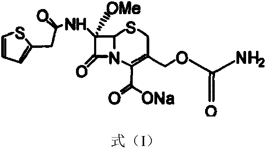 Cefoxitin sodium crystalline compound