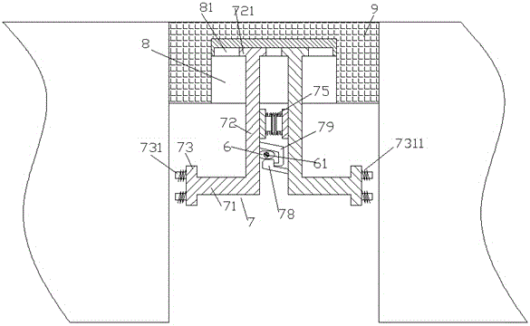 Bridge expansion joint covering device with buffering function