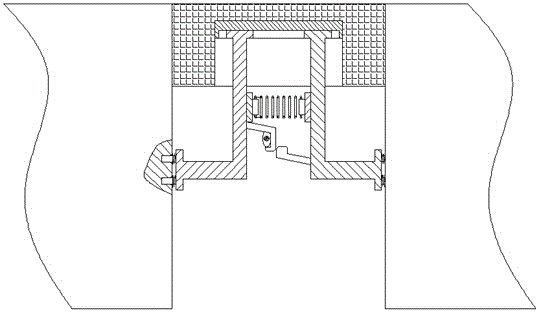 Bridge expansion joint covering device with buffering function