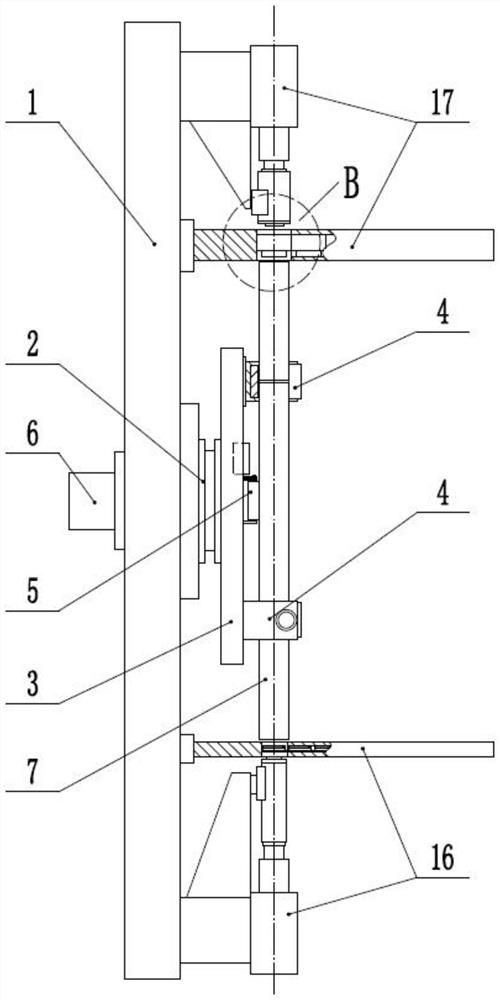 An automatic embedding device for the septum plug of the condenser liquid collection pipe