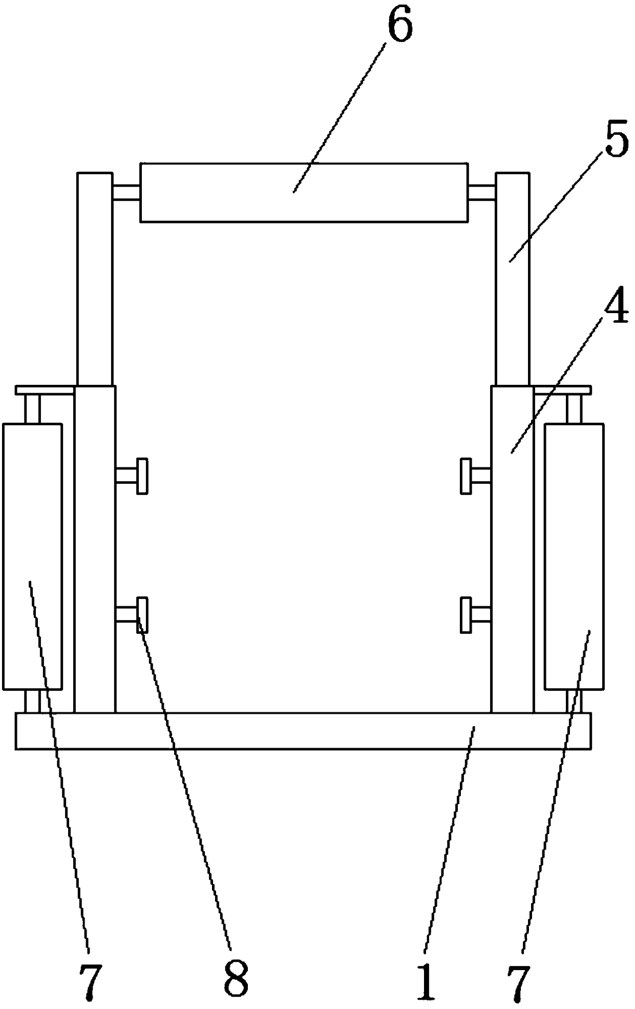 Placing frame of large stone plate