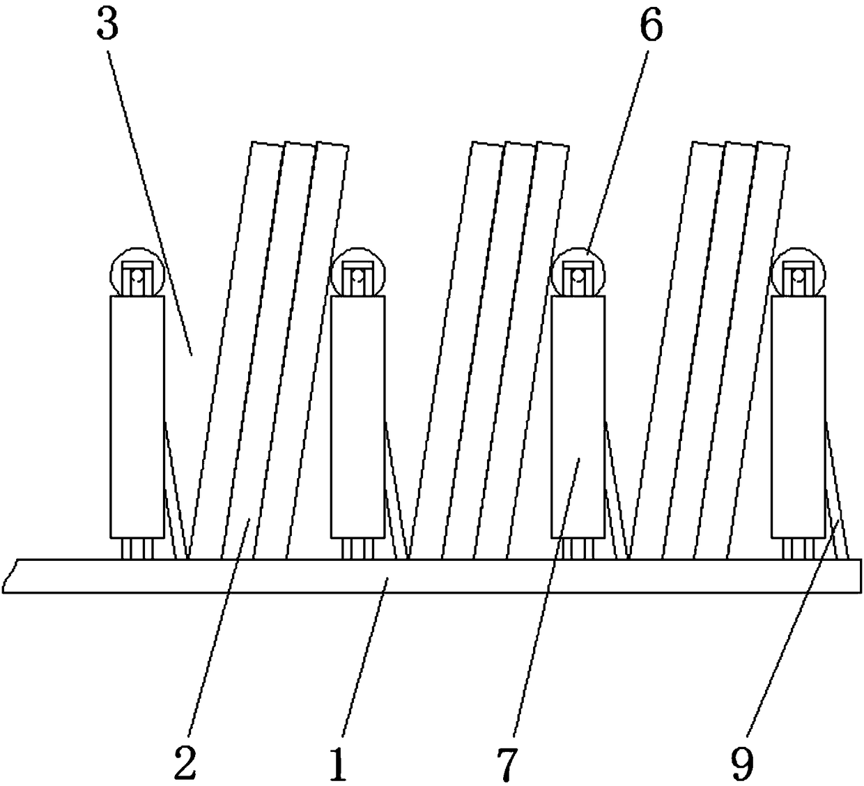 Placing frame of large stone plate