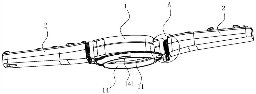 Spraying arm assembly and cleaning machine applying same