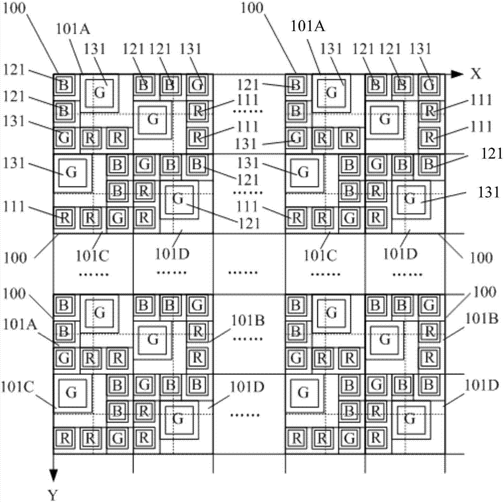 dithered pixel array