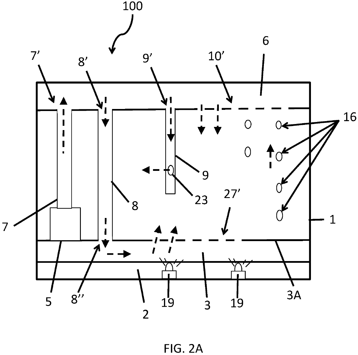 Table top hydro-mechanical candelabra display device