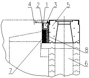 Heat preservation and sealing structure of anode baking furnace