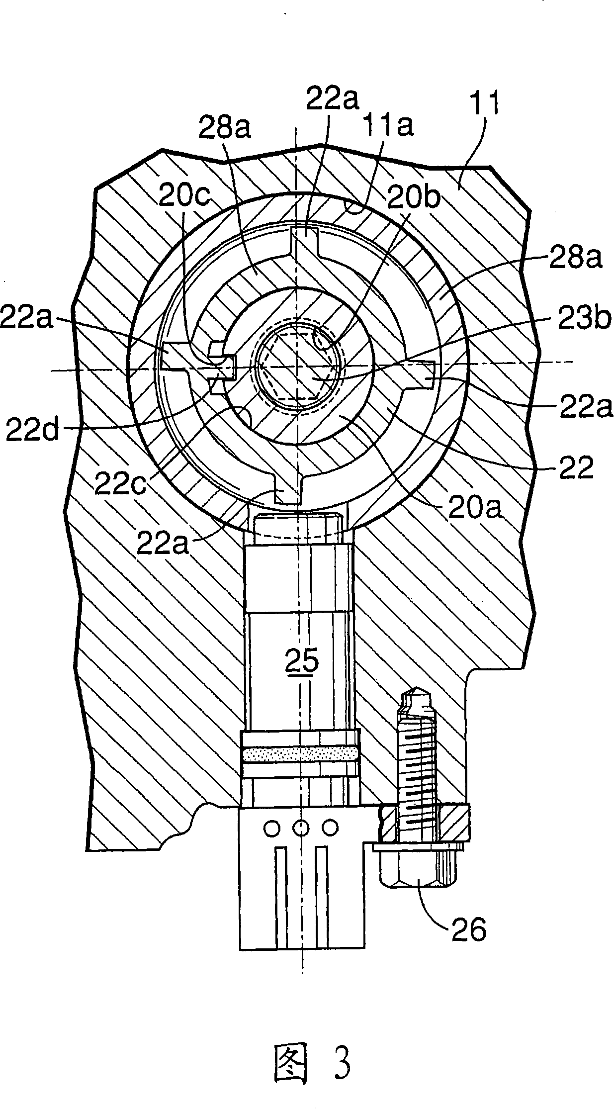 Pump driving device in engine