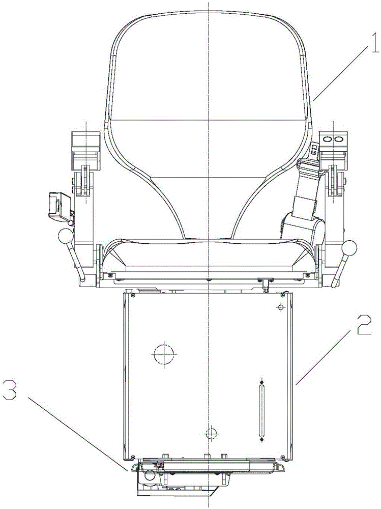 Chair type elevator with dual-mode protection lock