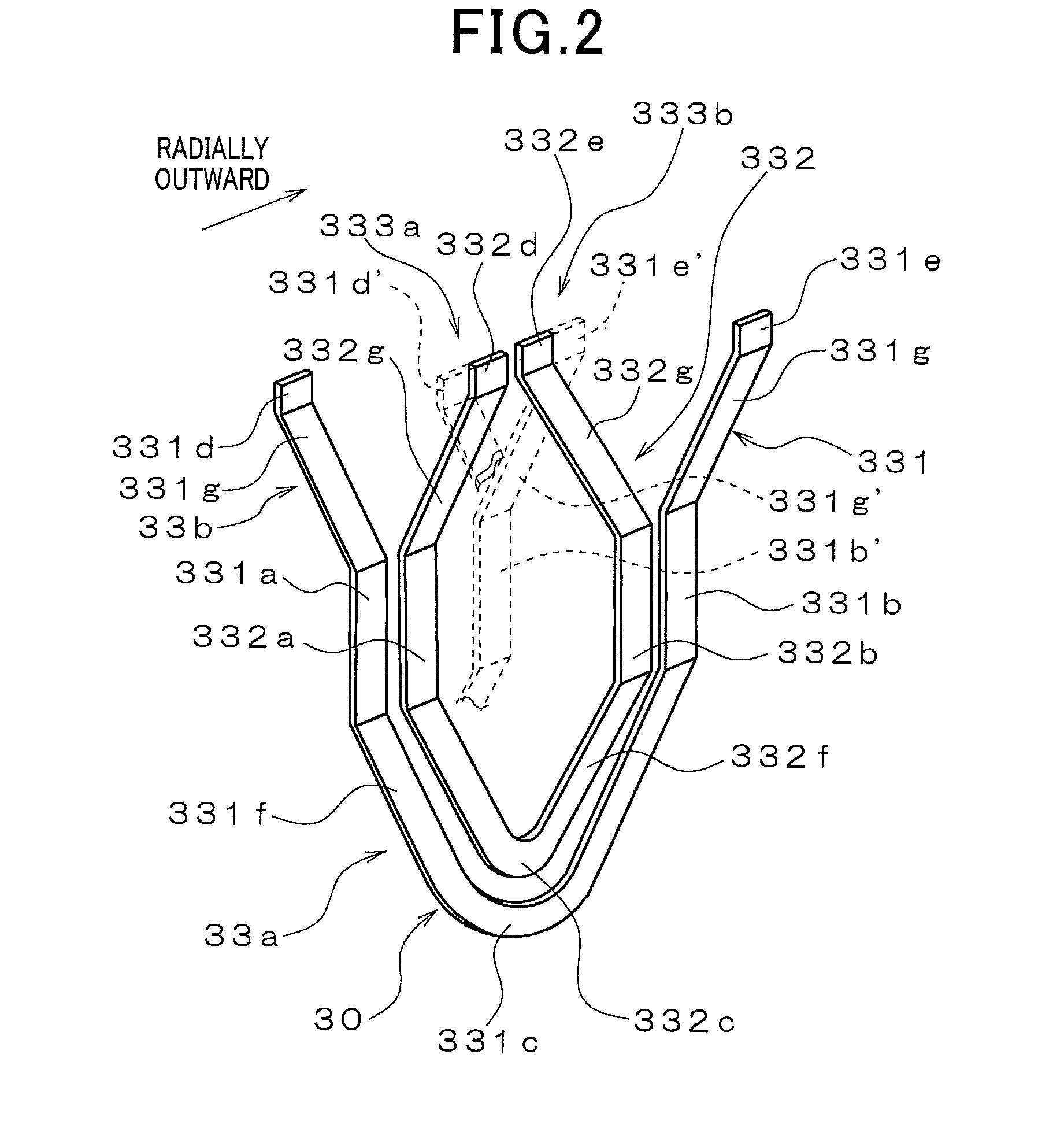 Stator for rotating electric machine