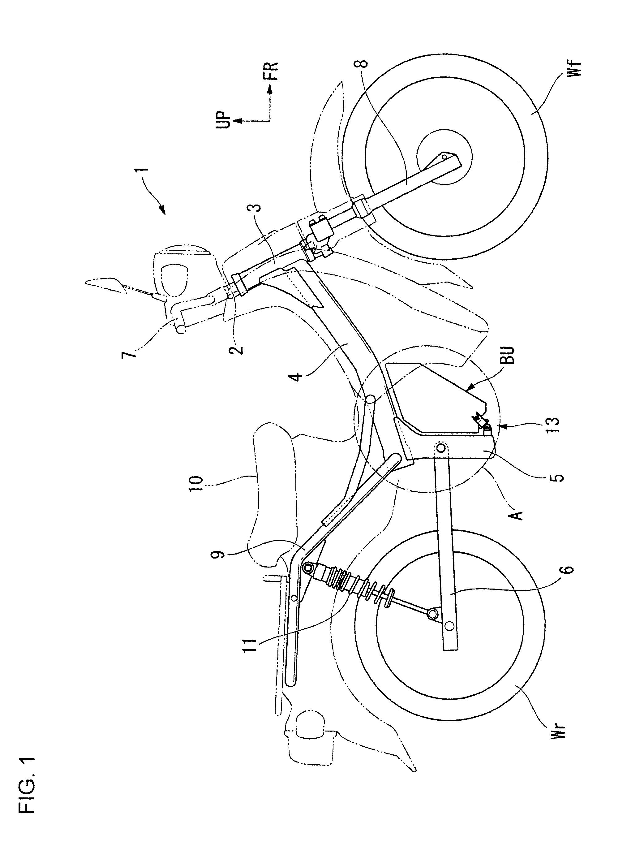 Battery unit connection structure of electric vehicle