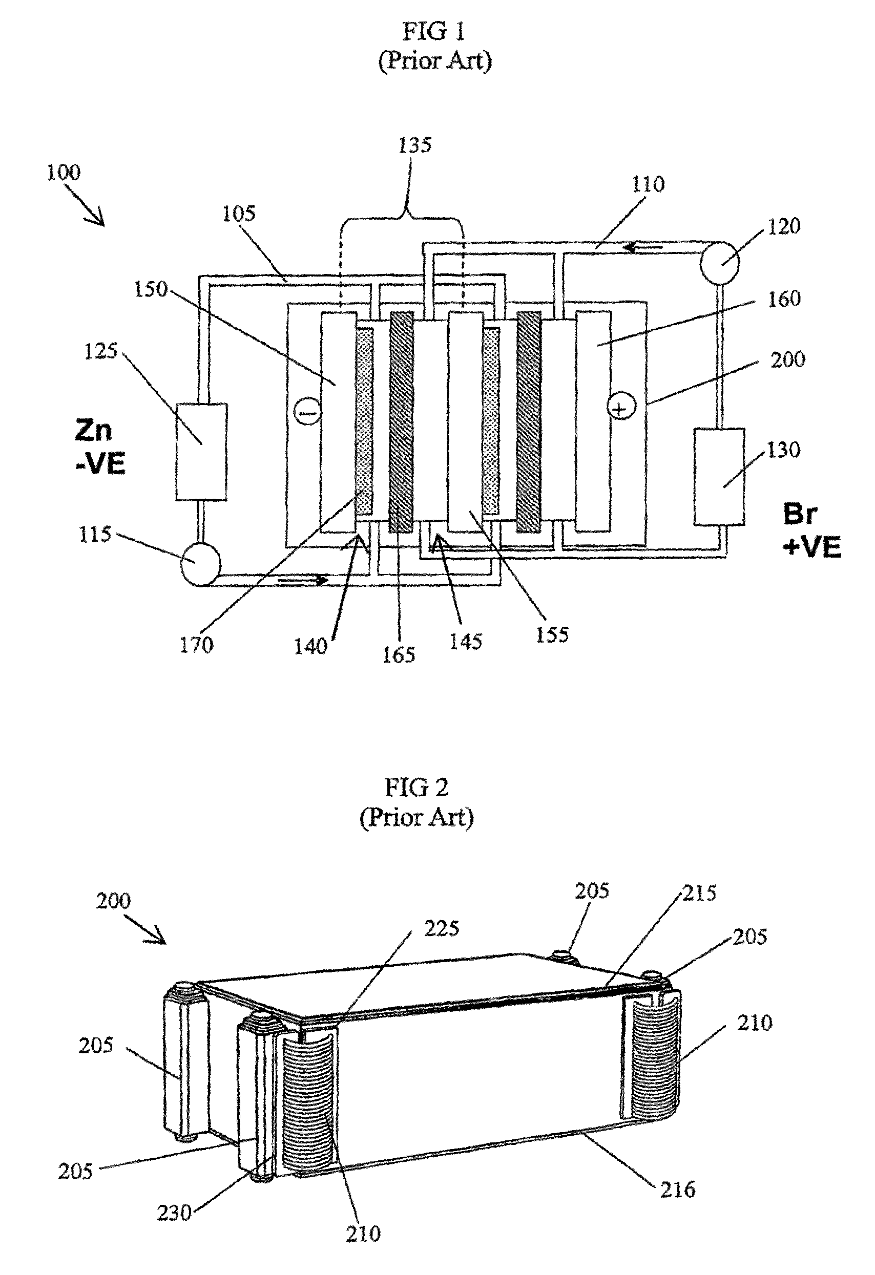 Cell stack for a flowing electrolyte battery