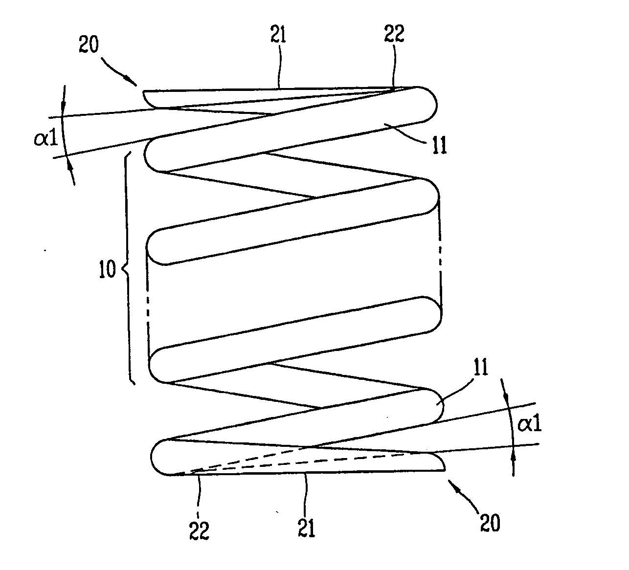 Coil spring and reciprocating compressor having the same