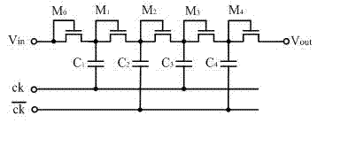 Charge pump device on basis of MEMS (Micro Electro Mechanical System) microphone bias circuit