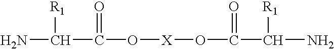 Polyester amide copolymers having free carboxylic acid pendant groups