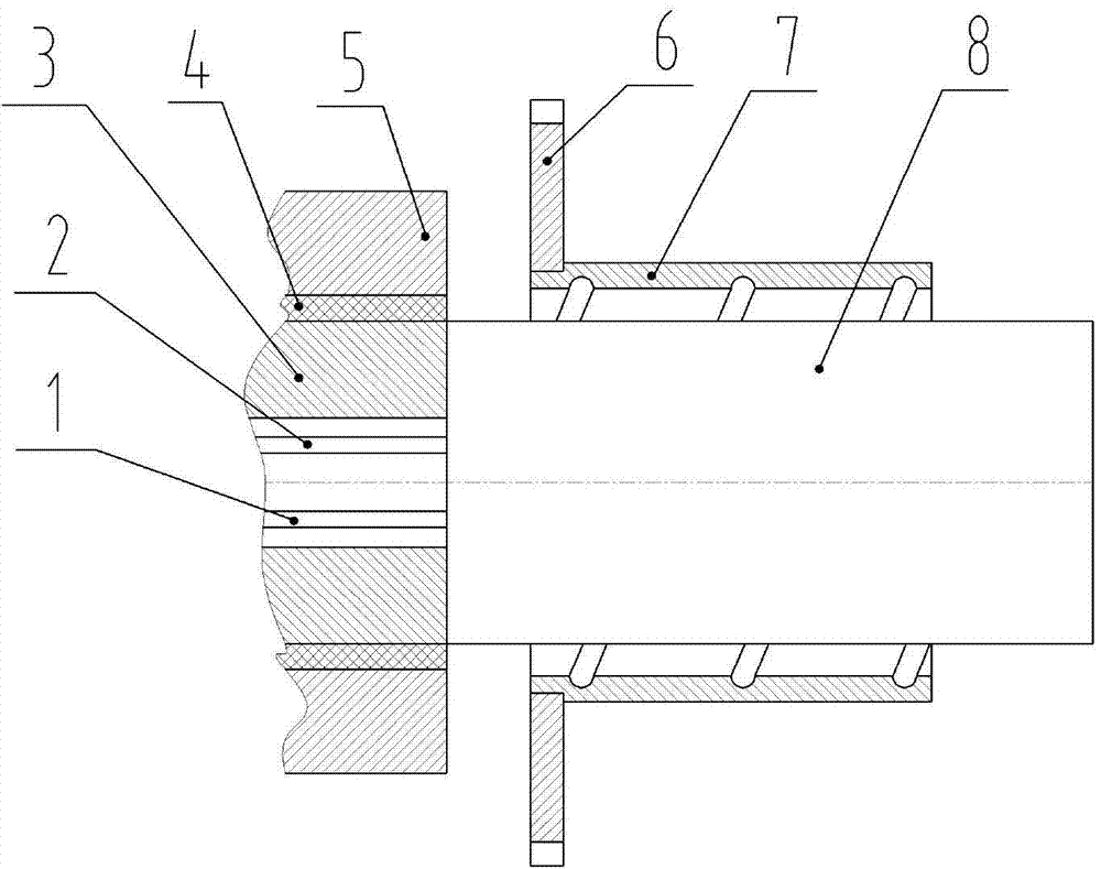 Production device for cable protecting casings with external spiral lines
