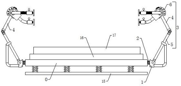 Electromechanical equipment mounting protection device with damping function