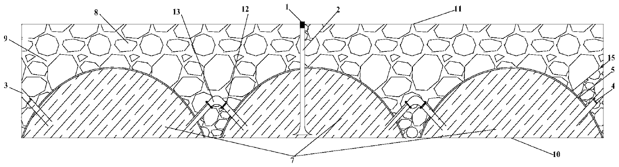 A water-rock combined grouting filling stope control method for water control