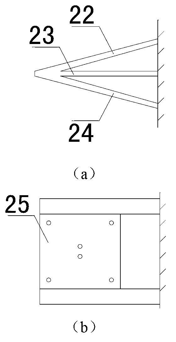 Inclined angle type scouring sensor and manufacture and installment method thereof