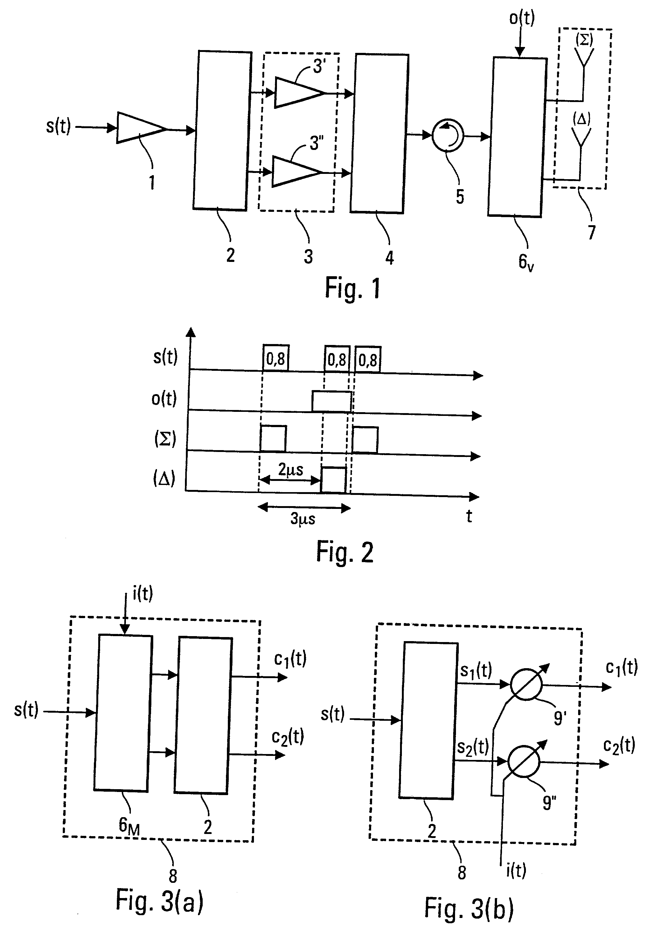 Method and device for the encoding and decoding of power distribution at the outputs of a system