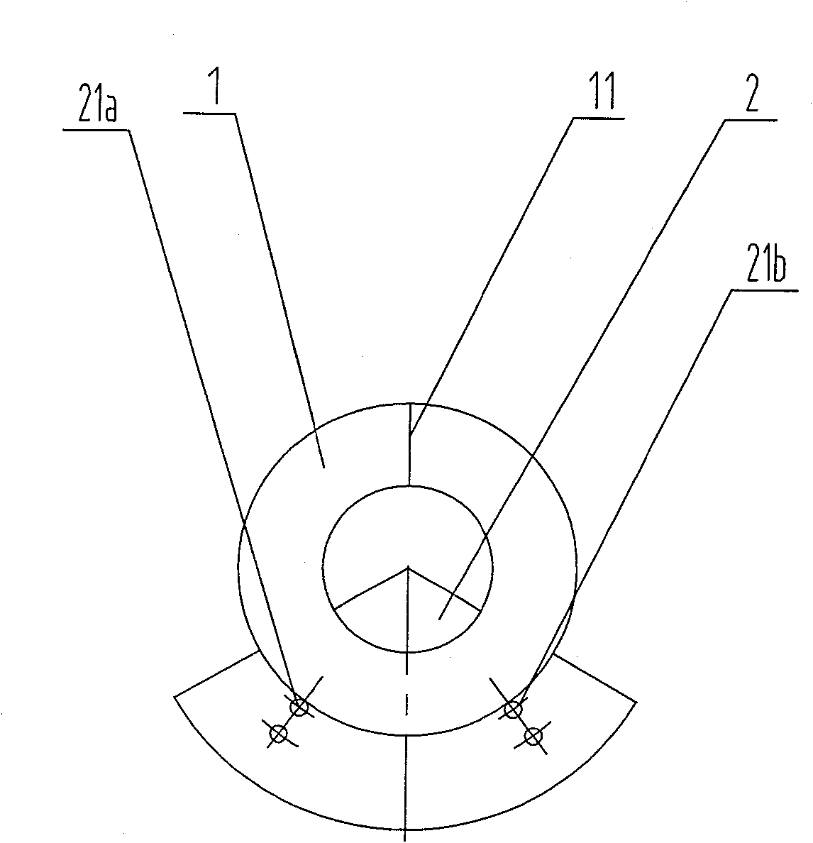 Forming method of spiral subsection blade