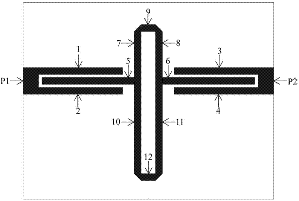 Microstrip dual-passband coupling filter