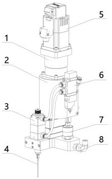 Single-servo precise gear pump metering and distribution system and method thereof