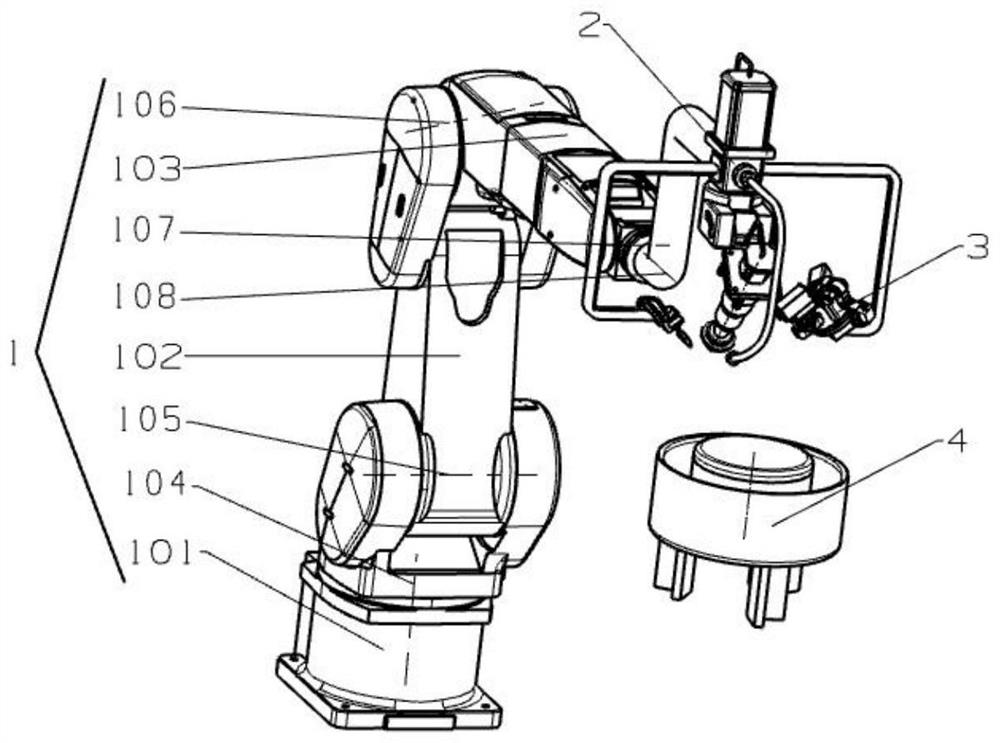 Air bag polishing device with online detection function based on industrial robot