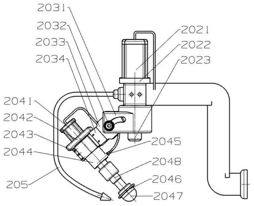 Air bag polishing device with online detection function based on industrial robot