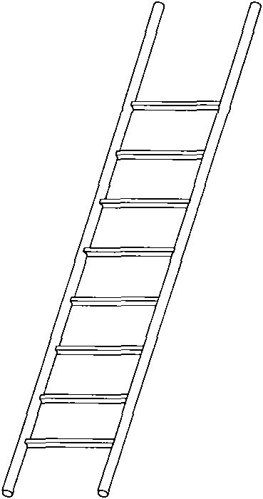 Ladder with self-supporting balancing device