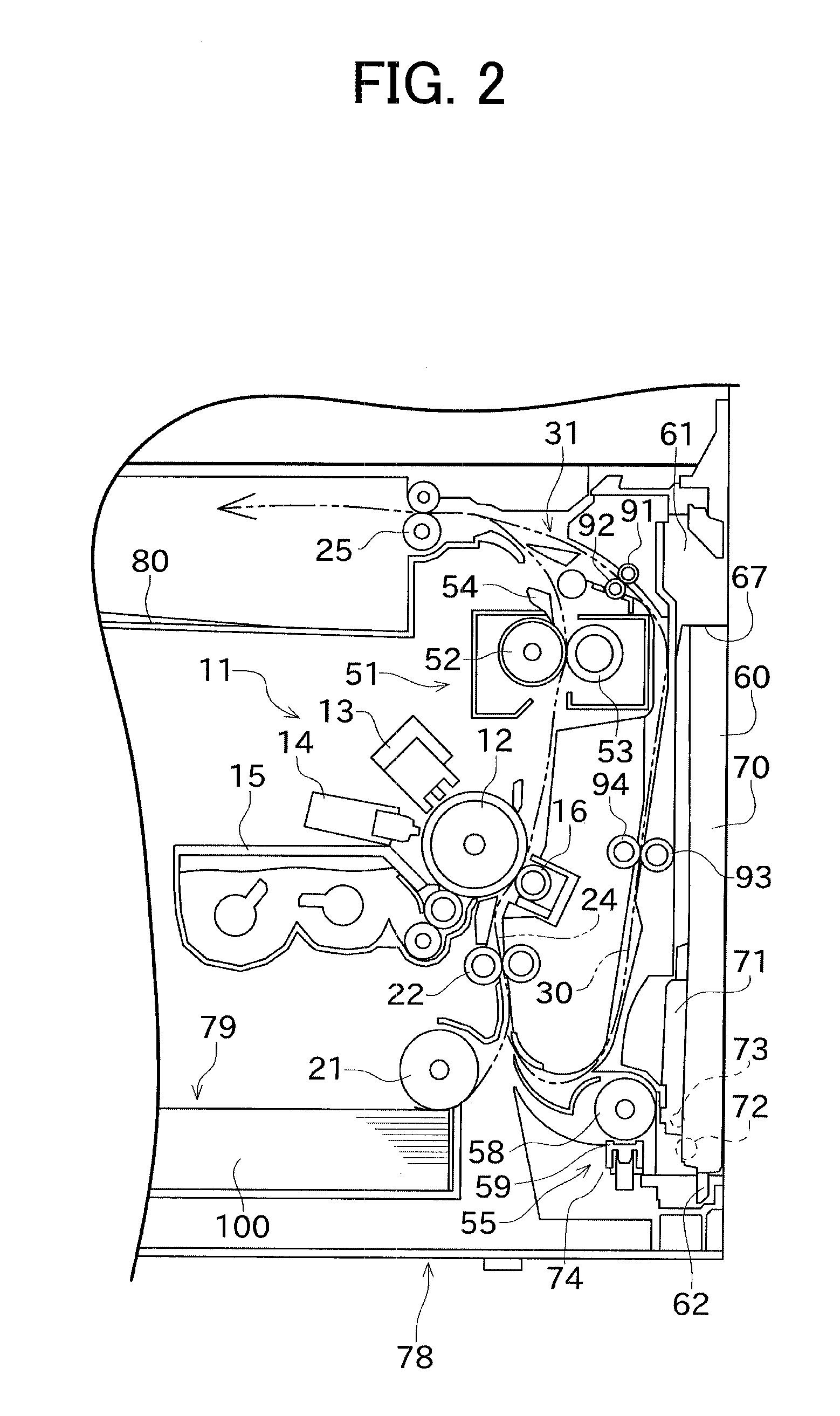Image forming device with open/close cover and manual paper feeding tray