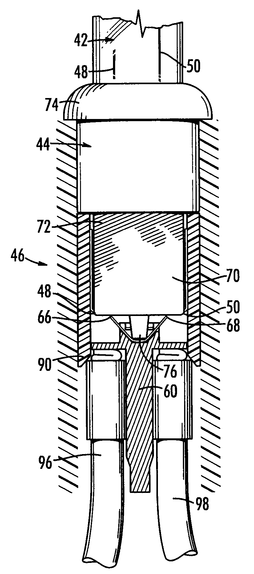 Mechanical shunt for use in a socket in a string of lights