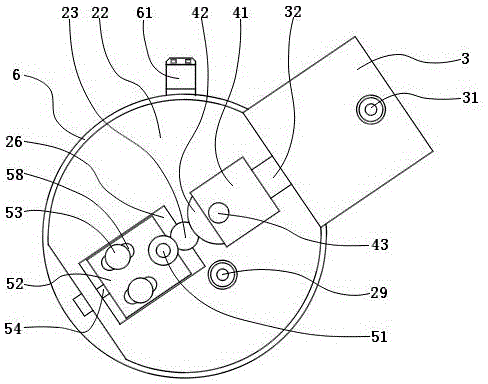 Rotary cutoff device for evaporating pipe