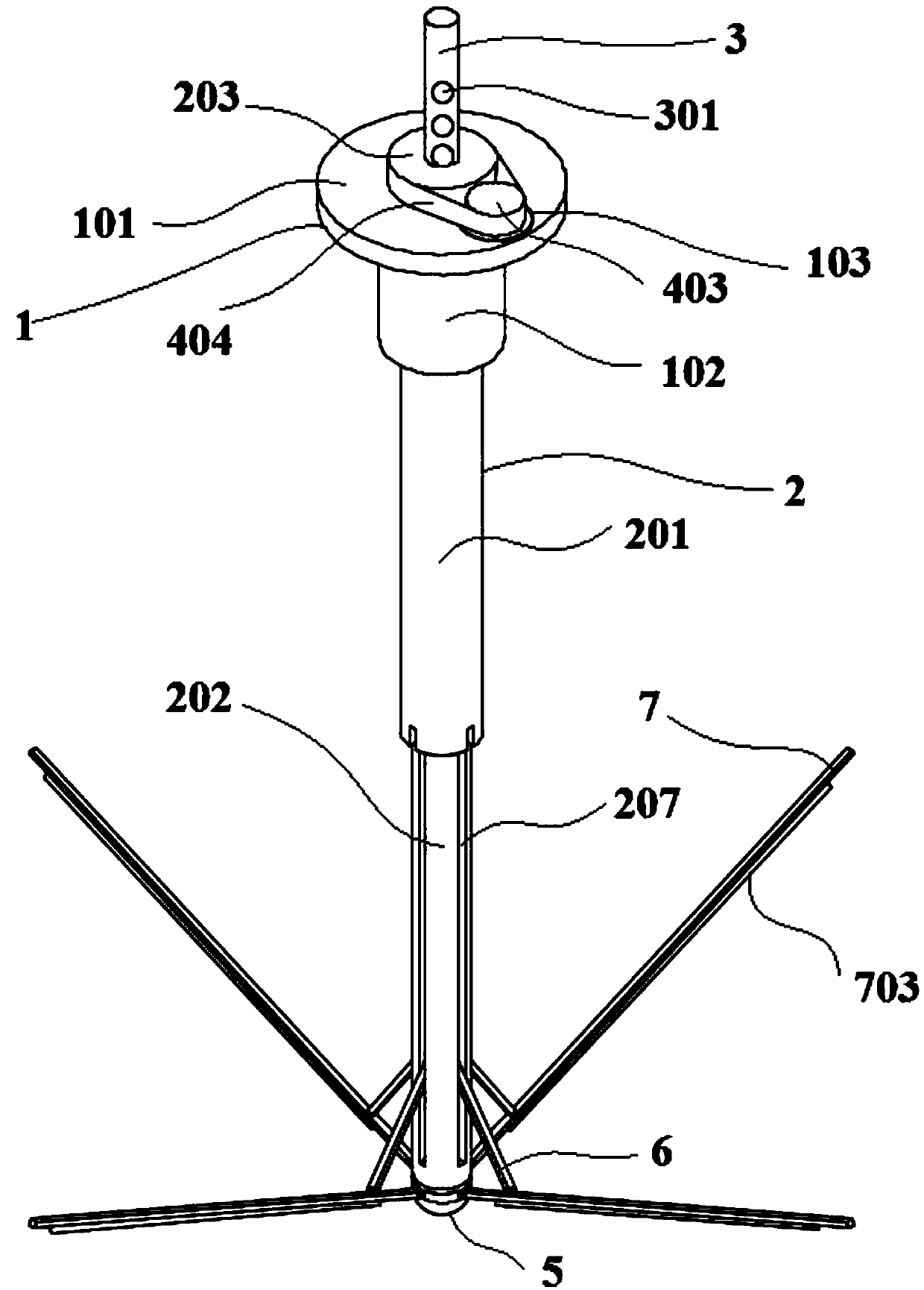 Cleaning device and method for raw water box dirt removing