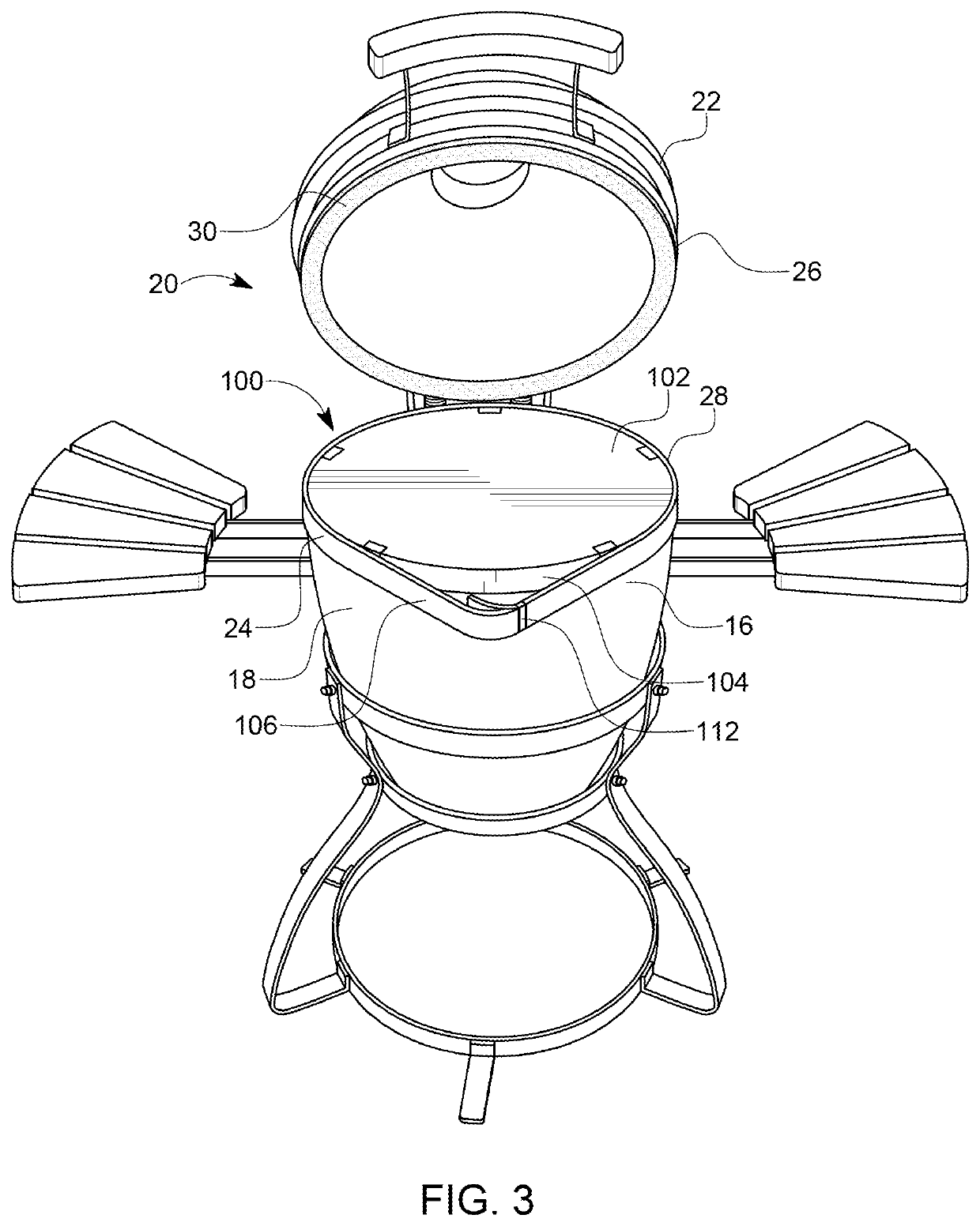 Barbecue grill interface adhesion-prevention cover