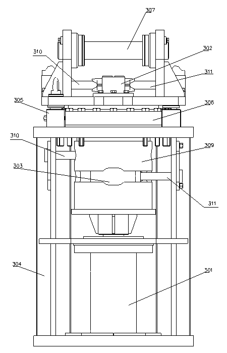 Horizontal rotating suspension bracket for grab bucket