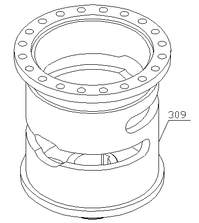 Horizontal rotating suspension bracket for grab bucket