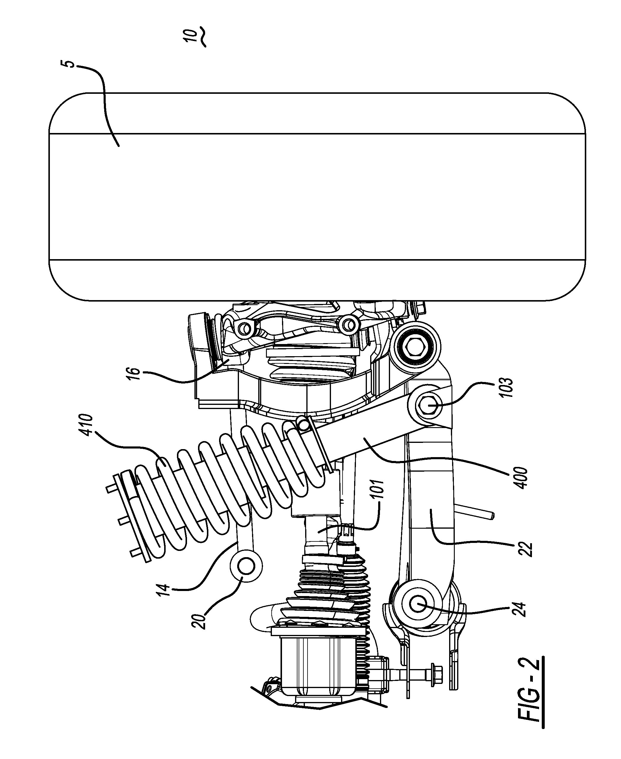 Front wheel suspension for a motor vehicle