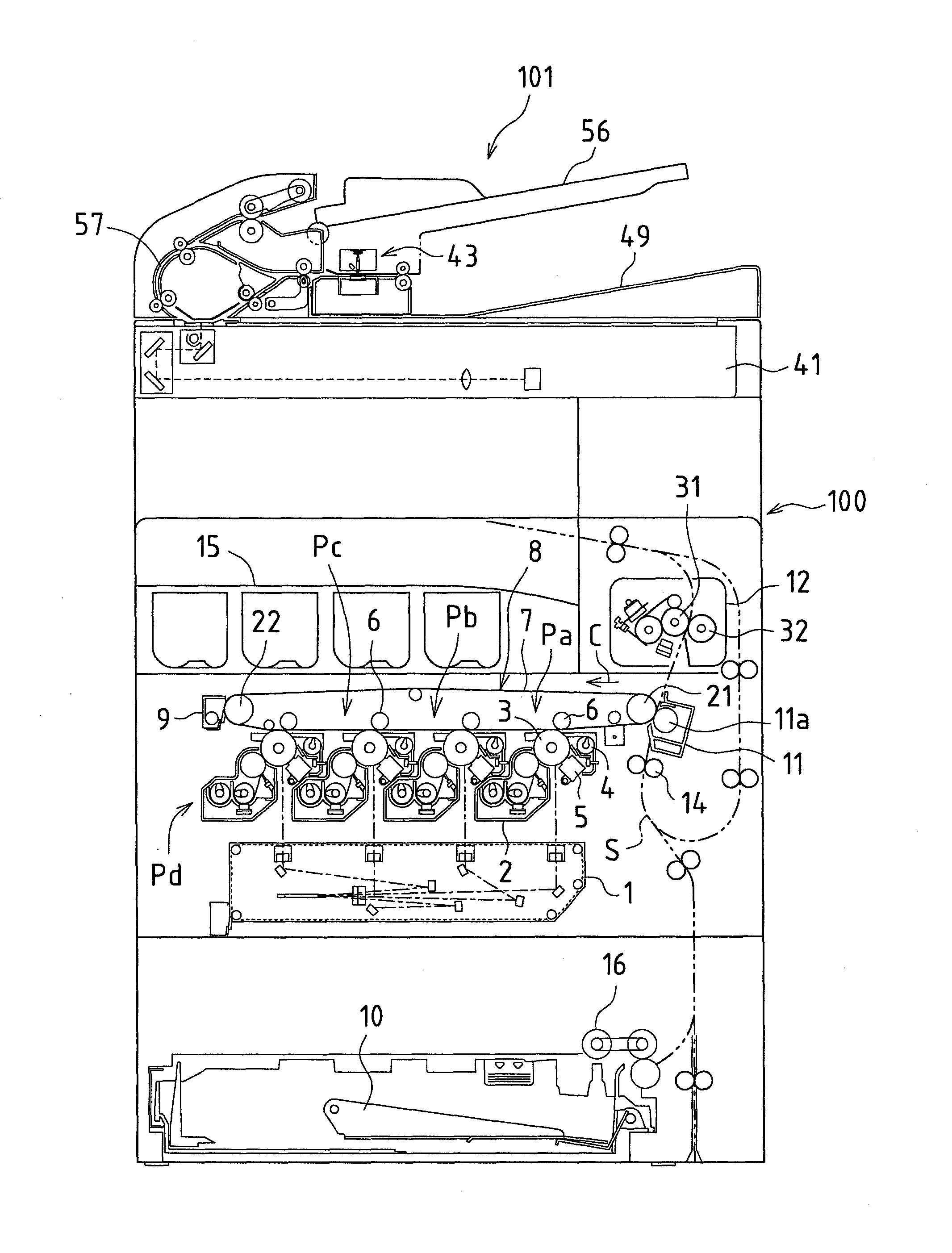 Image reading apparatus and image forming apparatus provided with same