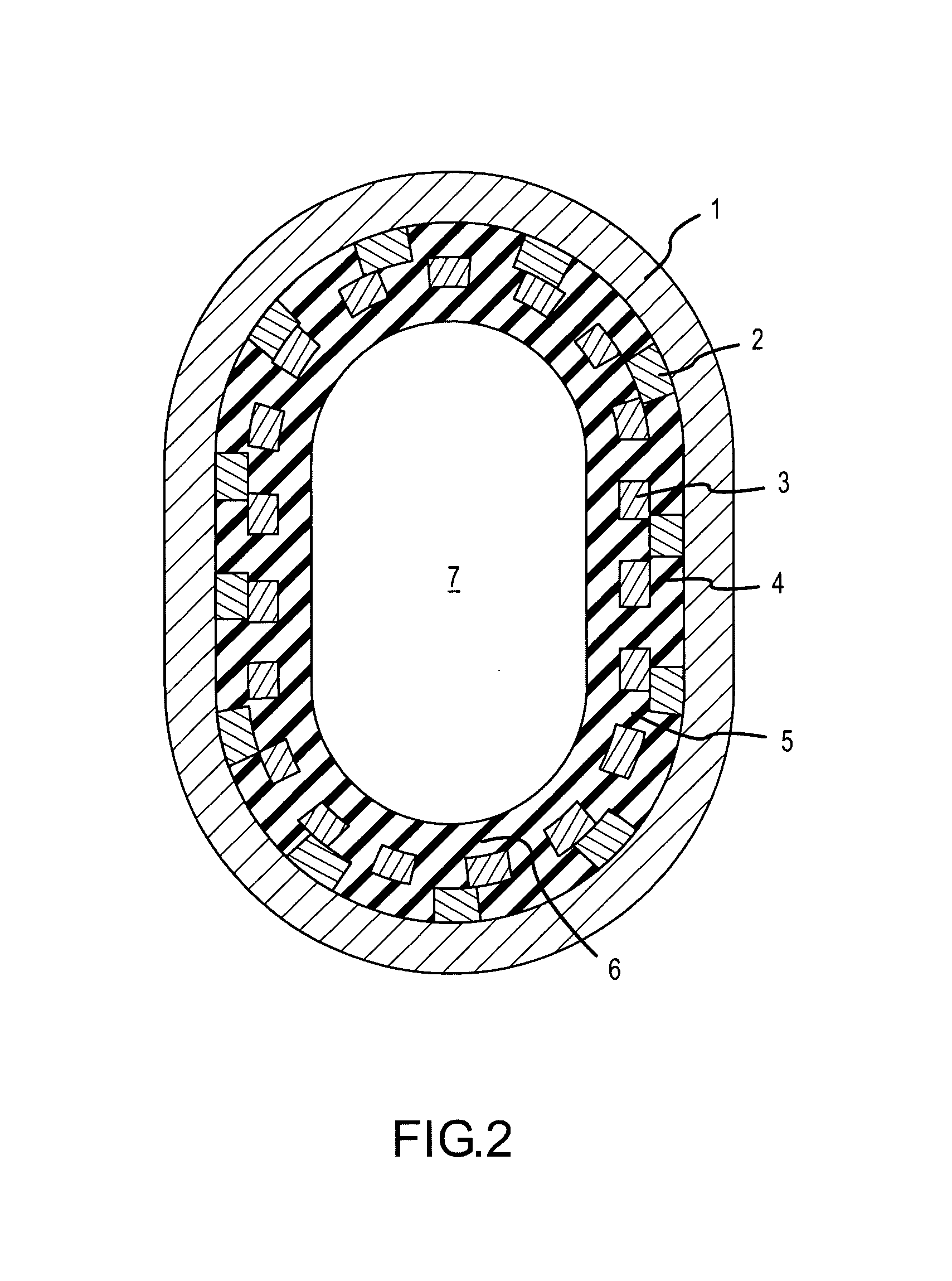 Stator for an eccentric screw pump or an eccentric worm motor operating on the moineau principle