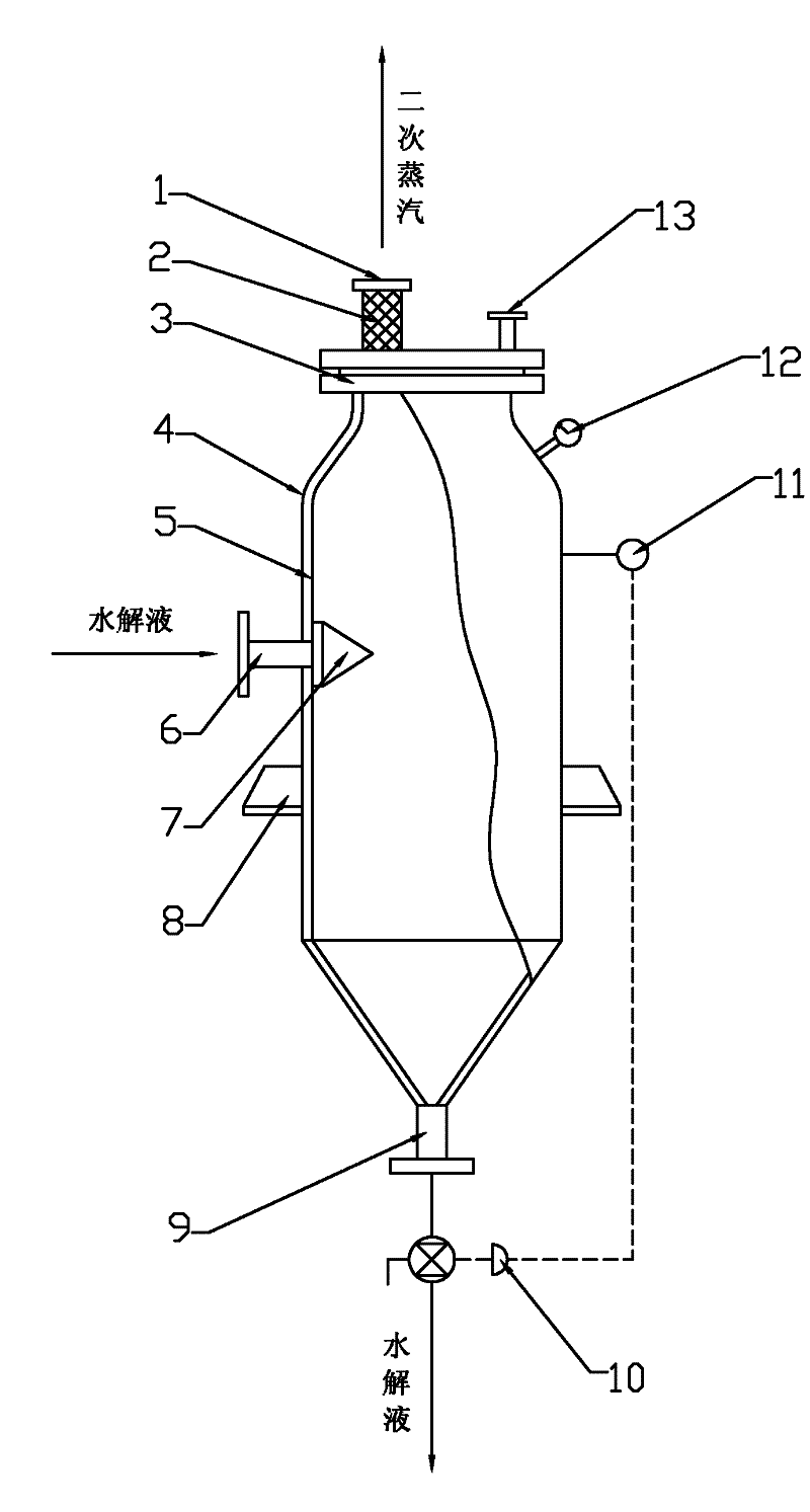 Hydrolysate self-evaporator