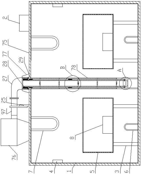 Concrete high temperature resistance and frost resistance test device