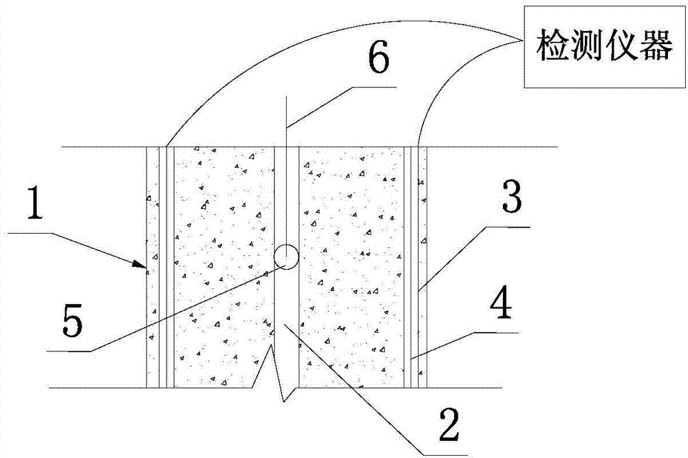 Pile foundation defect detection and repair method for cast-in-situ bored pile