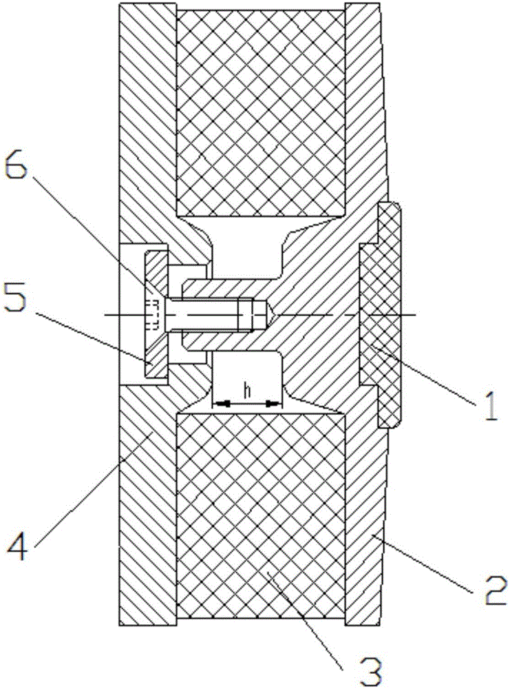 Traction device with elastic stopping block function for rail vehicle