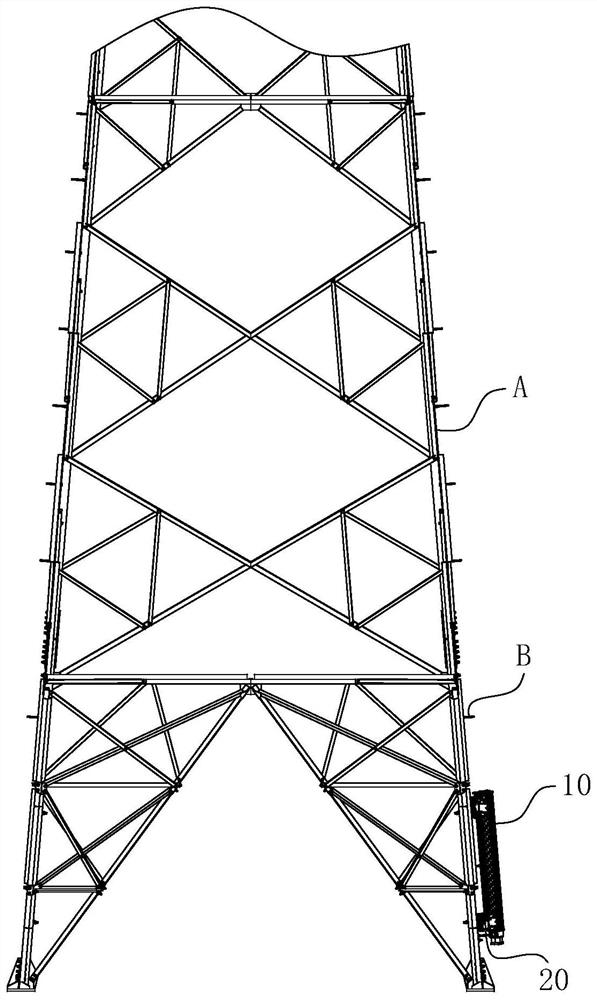 Walking control method based on climbing robot for angle steel tower