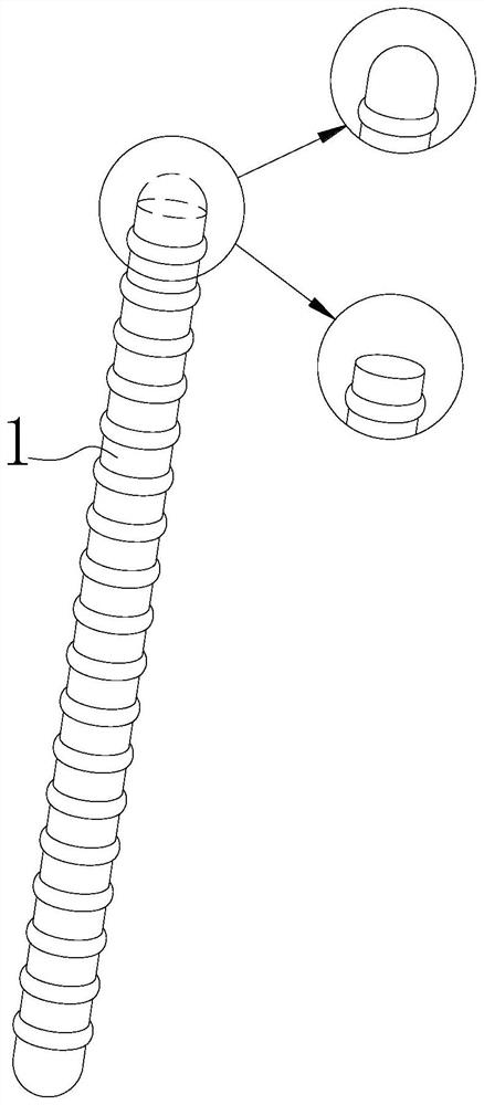 Emergency rapid cooling rod and manufacturing method thereof