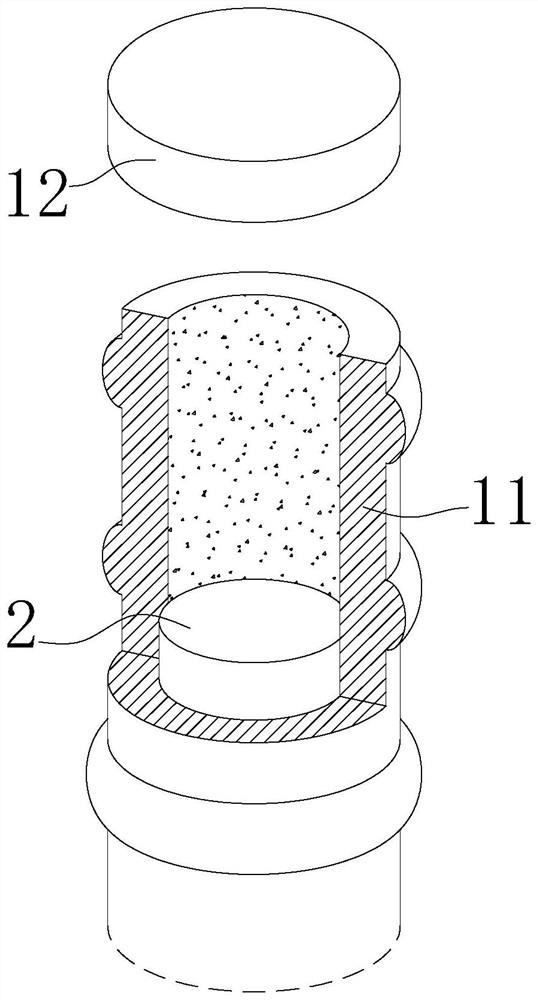 Emergency rapid cooling rod and manufacturing method thereof