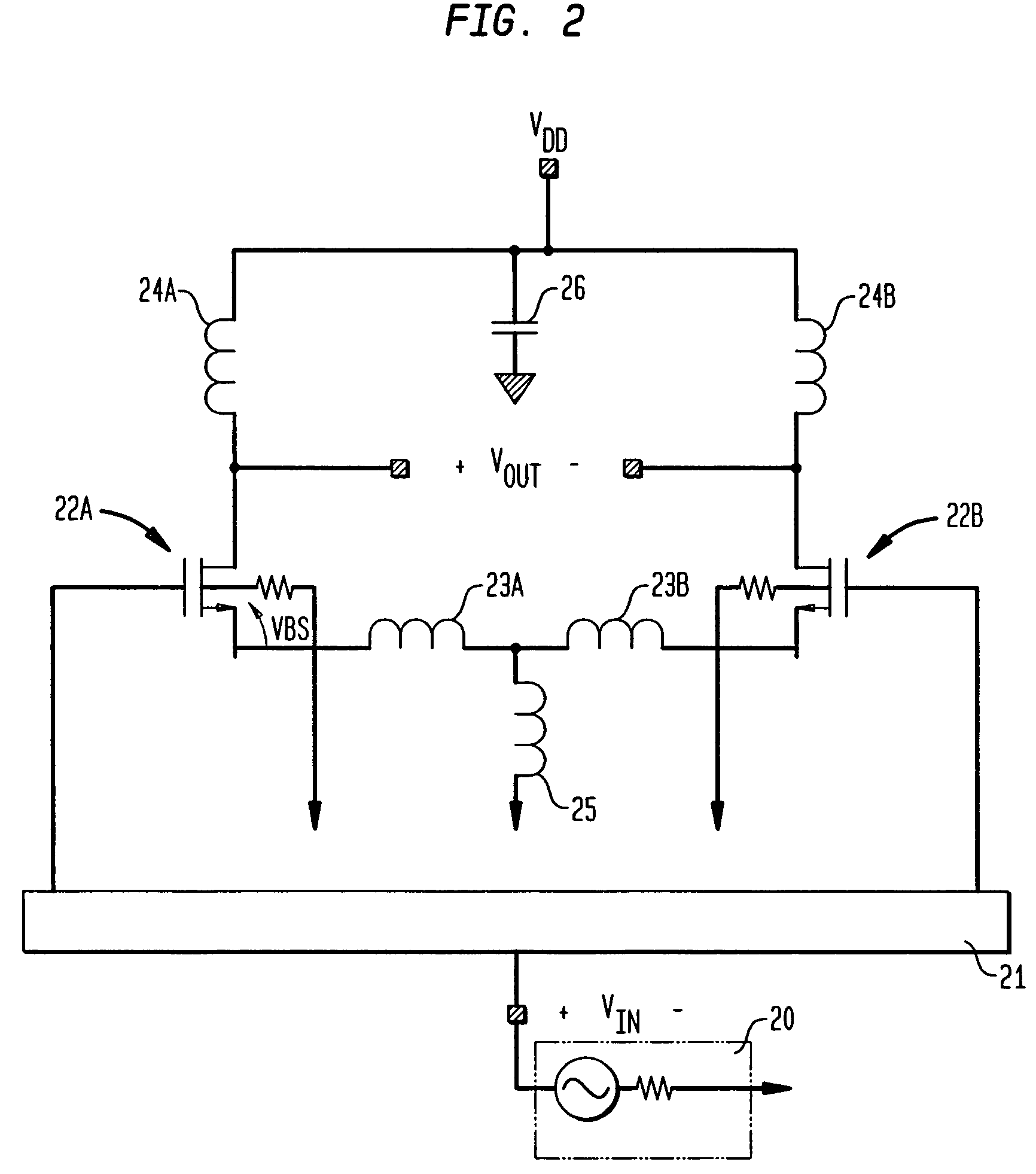 Split source RF MOSFET device