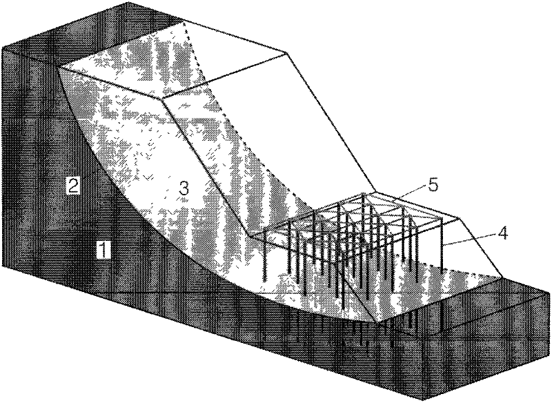 Method for testing characters of micro piles in landslide control