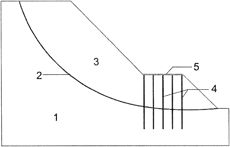 Method for testing characters of micro piles in landslide control