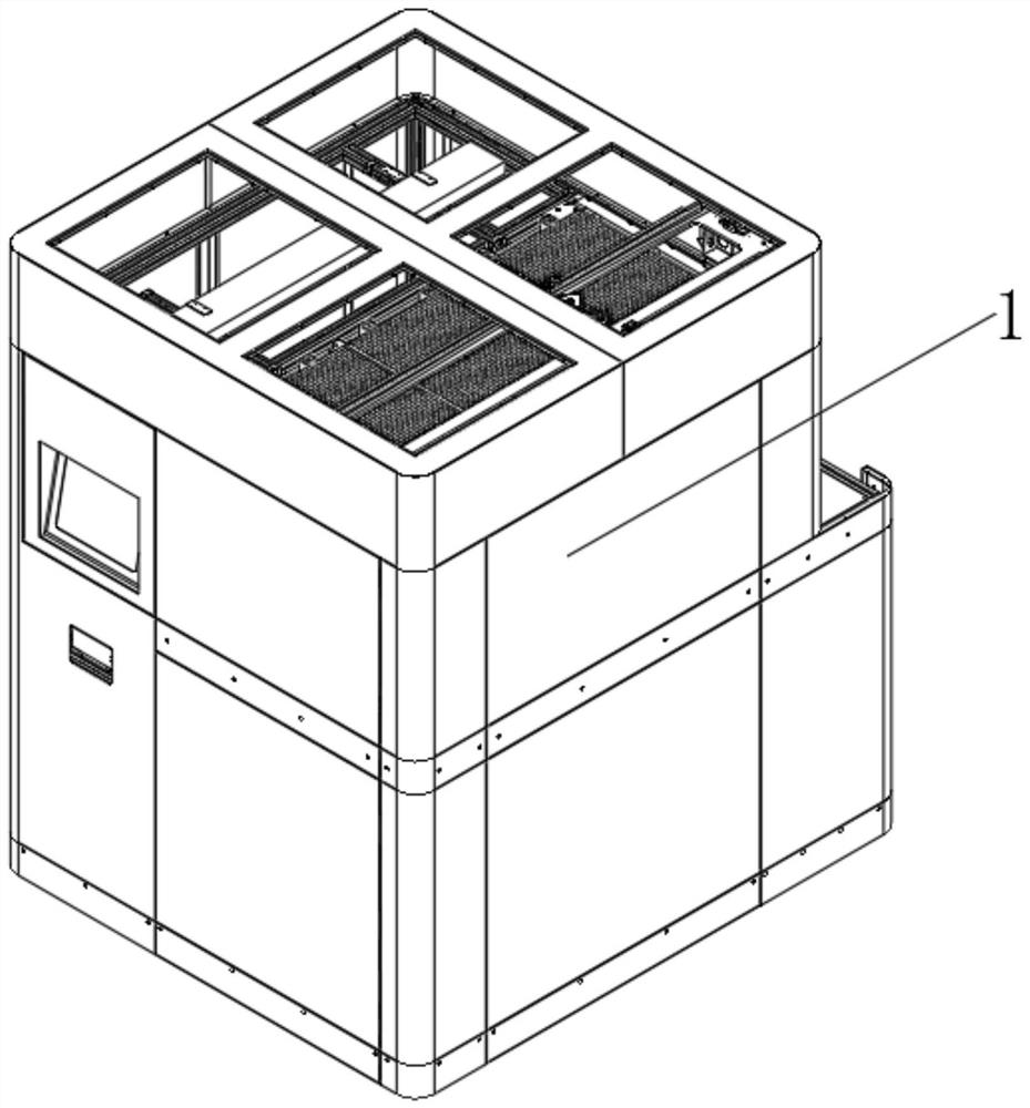 Pneumatic type low-temperature storage device